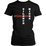 Silence Hides Violence Vertical Design