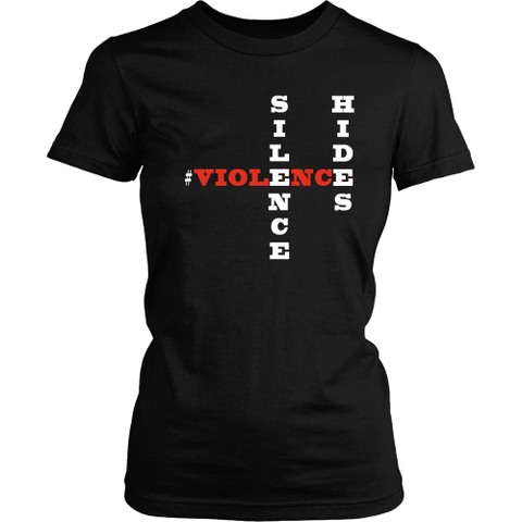 Silence Hides Violence Vertical Design